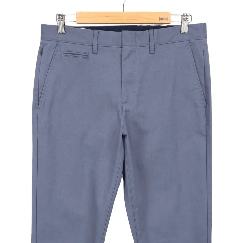NWT J.Crew Men's 770 Straight-Fit Tech Oxford Pant Navy Oxford Blue Size 31x30